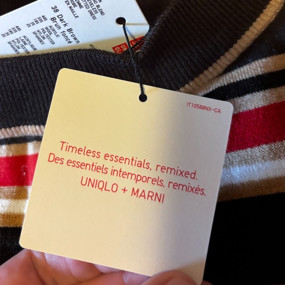 Marni Uniqlo collab merino blend sleeveless midi dress NWT - Picture 8 of 12